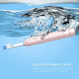 Електрична зубна щітка, що обертається з футляром Bitvae R2 8 насадок Pink - мініатюра 6