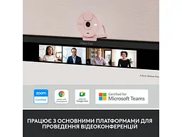 Веб-камера Logitech Brio 300 FHD Rose (960-001448) - мініатюра 7