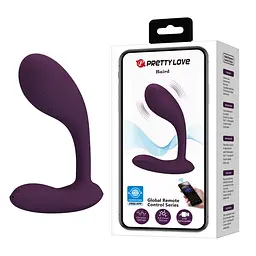Вібратор PRETTY LOVE Baird Purple, 12 vibration функцій Mobile APP Long-distance Control PRETTY LOVE BI-014992HP-1 98758 - мініатюра 1