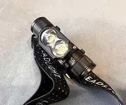 Ліхтар налобний акумуляторний X-Balog SY-5842 ліхтарик на голову Type-C 18650 2LED - мініатюра 5