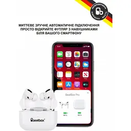 Навушники BeatBox PODS PRO 1 Wireless Charging White (bbppro1wcw) - мініатюра 4
