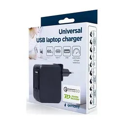 Зарядний пристрій Gembird 60W PD & QC, Type-C, USB-A (NPA-PD60-01) - мініатюра 4