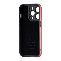 Чохол Jinduka Leather Protected Camera iPhone 14 Pro Red - мініатюра 3