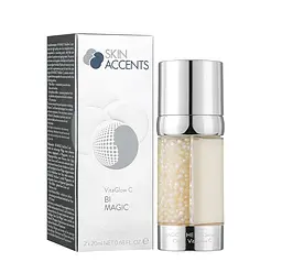 Сироватка для обличчя 2в1 Освітлююча з перлинками і вітаміном C Inspira Skin Accents 40 мл