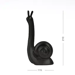 Декоративна статуетка MBM My Home Равлик чорна (DH-ST-24 S BLACK) - мініатюра 2