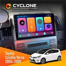 Штатна магнітола Toyota Corolla Verso 2004-2009 Cyclone C9-001 2x32 CPL Cyclone (НФ-00003182)