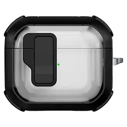 Футляр протиударний Locking Button для навушників Airpods 3 Black