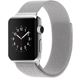 Ремінець Creasted для годинника Milanese loop steel bracelet Apple watch, 42 44 мм Silver