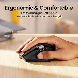 Маніпулятор миша бездротова UGREEN M751 Multi-mode Wireless Mouse Black - мініатюра 10