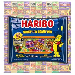 Упаковка желейних цукерок Haribo Sweet or Scary Mix Treat Pack 45шт 600 г - мініатюра 8