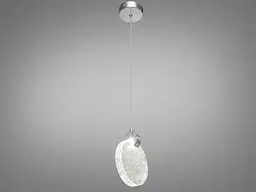 Люстра стельова LED Diasha 3008/1SV, 3W, матовий хром, регульована висота, для коридору та вітальні