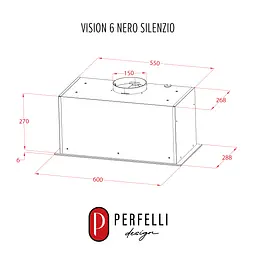 Витяжка повновбудована PERFELLI DESIGN VISION 6 NERO SILENZIO - мініатюра 17