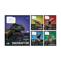 Зошит Yes JURASSIC WORLD Strength and Power А5 36 аркушів лінія (767671), в асортименті