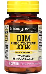 Дііндолілметан (DIM) 100 мг 60 капсул Mason Natural
