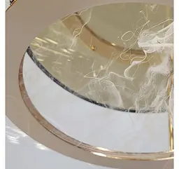 Стельова світлодіодна люстра Artlight 1030-450GD+BK чорно-золота з прозорими акриловими пелюстками - мініатюра 4
