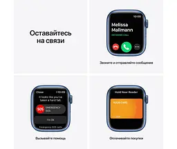 Смарт-годинник Apple Watch Series 7 GPS 45mm Blue Aluminum Case with Blue Sport Band (MKN83) [60284] - мініатюра 7