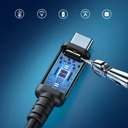 Дата кабель USB-C to USB-C 0.8m USB 4 100W 40Gbps 8K60Hz Choetech (XCC-1028) - мініатюра 8