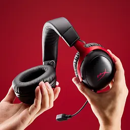 Гарнітура ігрова Cloud III S, WL/USB-A/USB-C, чорно-червоний HyperX teh0013072 - мініатюра 5