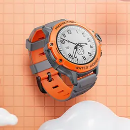 Дитячий смарт-годинник HOCO Y107 4G 32mm. 700 mAh. IP54. children phone watch orange - мініатюра 6