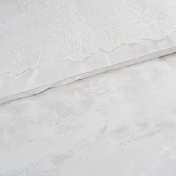 Набір постільної білизни з мереживом та покривалом піке Dantela Vita - Serafina krem кремовий євро - мініатюра 5