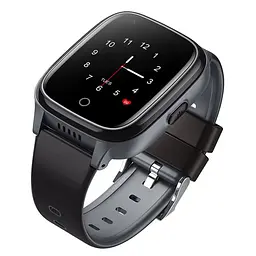 Дитячий годинник телефон Lemfo S34 з 4G сім картою, GPS відстеженням, прослуховуванням, датчиком зняття з руки та кнопкою SOS Чорний - мініатюра 4
