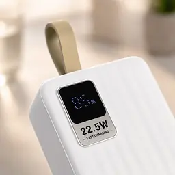 Повербанк із швидкою зарядкою, 40000mAh / Зовнішній акумулятор 22,5W KP-93 / Power bank 2хUSB - мініатюра 3