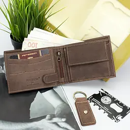 Подарунковий набір чоловічий Peterson PTN ZM18 для гітаристів (портмоне, брелок та карта виживання) - мініатюра 6