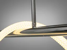 Стельова люстра LED Diasha 9752-L1500CH Шланг, 48W, 2640 лм, хром, для вітальні - мініатюра 5