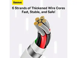 Кабель USB Type-C BASEUS Superior Series USB Cable to USB-C Fast Charging Data 100W 2m White (P10320102214-03) - мініатюра 6