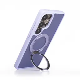 Противоударный чехол-панель для Samsung Galaxy S25 Ultra 5G, Unit Stand2, фиолетовый, силикон + поликарбонат, защита всего корпуса, с подставкой, поддержка магнитных держателей и беспроводной зарядки (MagSafe), ArmorStandart (ARM89564) - мініатюра 5