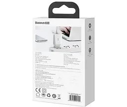 Мережевий зарядний пристрій Baseus Speed Mini PD Charger 20W (CCFS-SN02) White [67420] - мініатюра 11
