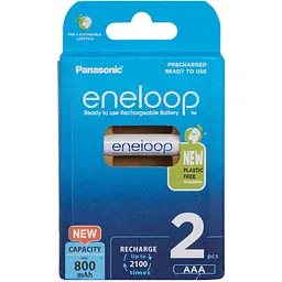 Акумуляторна батарея Panasonic Eneloop AAA 800 2BP mAh NI-MH