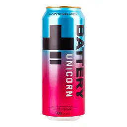 Напій енергетичний Battery Unicorn безалкогольний сильногазований з/б 500 мл - мініатюра 2