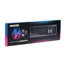 Клавіатура Maxxter KBW-01G-UA Wireless UA Gray (KBW-01G-UA) - мініатюра 4