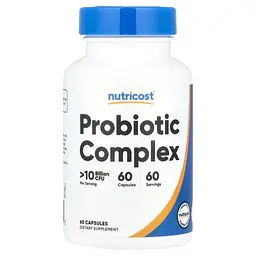 Комплекс пробіотиків Nutricost 10 млрд КУО 60 капсул