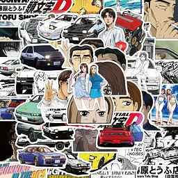 Стікерпак GeekLand Initial D 50 штук - мініатюра 2
