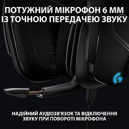 Навушники Logitech G635 Gaming Headset USB (981-000750) - мініатюра 7