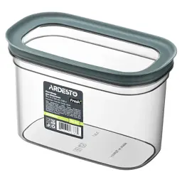 Пищевый контейнер Ardesto Fresh 1.55 л, пластик, прямоугольный, серый (AR1309GG)