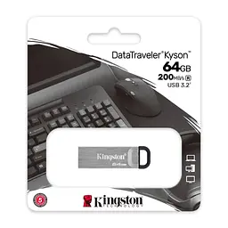 Накопичувач 64GB USB 3.2 Type-A Gen1 DT Kyson Kingston teh0013415 - мініатюра 5
