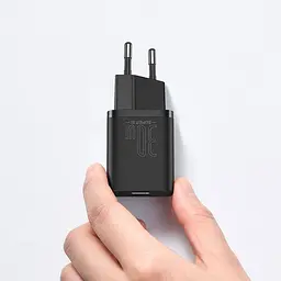 Зарядний пристрій блочок мережевий адаптер Baseus Super Si 30 W 1 USB-C (CCSUP-J01) чорний - мініатюра 3