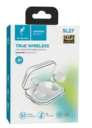 Bluetooth-гарнітура SkyDolphin TWS SL27 White (SDBTE-000191)