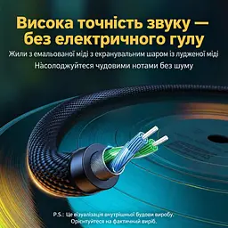 Аудиокабель-переходник для стереозвука UGREEN AV170 длина 3 м тюльпаны mini-jack мини-джек 3,5-мм штекер на 2 RCA-штекера работает в обоих направлениях тест на 3000 сгибаний хлопковая сетчатая оплётка медно-коричневый (80848) - миниатюра 7