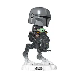 Ігрова фігурка Funko POP! Rides Мандалорець і Ґроґу - Мандо з Ґроґу на всюдиході (90812)