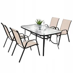 Комплект садових стільців Chomik GARDEN LINE CORTINA коричневий - мініатюра 15