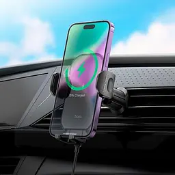 Тримач HOCO Journey wireless fast charging HW4 (air outlet) - мініатюра 8