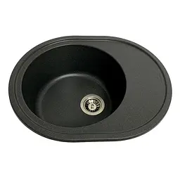 Кухонна мийка Adamant VAST графіт 610x495x200 мм, з крилом - мініатюра 3