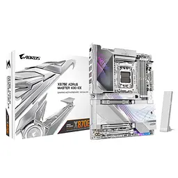 Gigabyte Материнська плата X870E A MASTER X3D ICE sAM5 X870 4xDDR5 M.2 Wi-Fi BT HDMI DP ATX - мініатюра 5