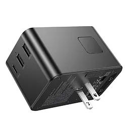 Мережевий зарядний пристрій Hoco AC18 2 USB/ Type-C PD 35W чорний - мініатюра 6