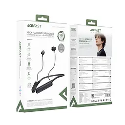 Бездротові спортивні навушники ACEFAST N8 neck hanging wireless earphones Чорний - мініатюра 2