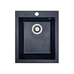 Кухонна мийка Adamant BOARD чорна 410x495x190 мм, без крила 41 см